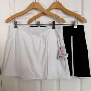 2x Wild Fable Skort One in White and One in Black.